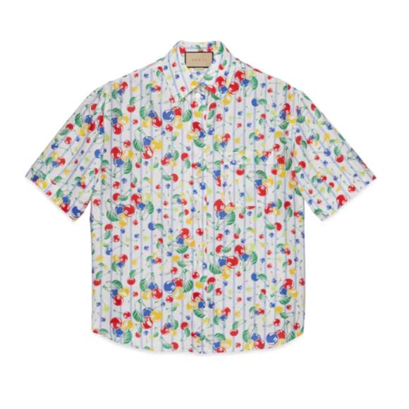 Gucci Cherries Print Shirt Size 8 - Picture 1 of 5
